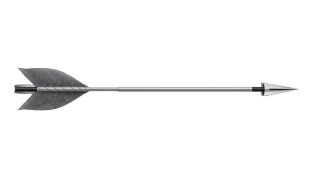 Precision-crafted archer's arrow, a symbol of focus, determination, and strategic aiming against a