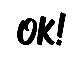 手書き文字「OK」ベクター