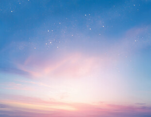 Glowing Dawn Sky Texture with Light Particles