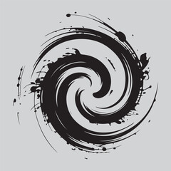 abstract grunge swirl