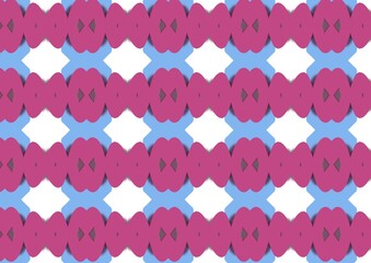 seamless pattern with pink hearts