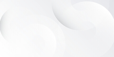White abstract geometric abstract background overlap layer on bright space with lines effect decoration. Modern graphic design element simple abstract modern design