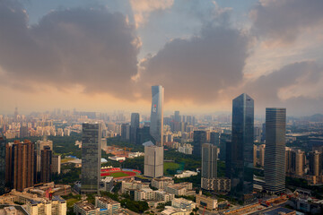 Naklejka premium Nanshan Science and Technology Park cityscape in Shenzhen, China