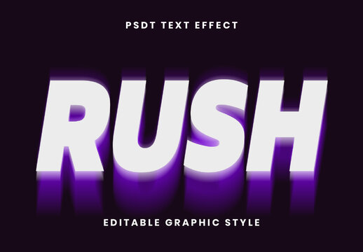 White And Purple Motion Blur Text Effect Strong Blurred Font