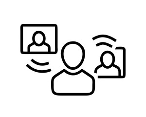 Virtual meeting icons