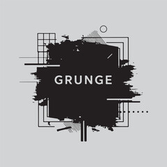 abstract grunge T-shirt with place for text