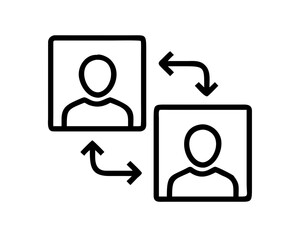 People exchanging information