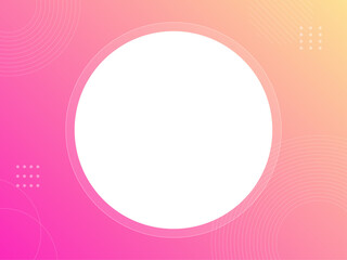 円　グラデーション　フレーム背景 　ピンク