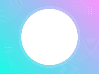 円　グラデーション　フレーム背景　青