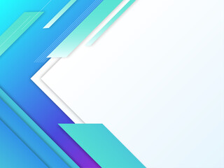 グラデーション　幾何学　フレーム背景 青