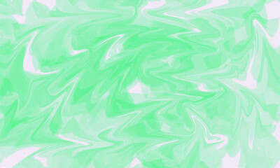 An abstract floral pattern design with a textured blue and green water-like surface, creating a light, vintage illustration