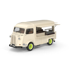 3D Food Cart Transparent PNG &ndash; Realistic Street Food Stall with Modern Design