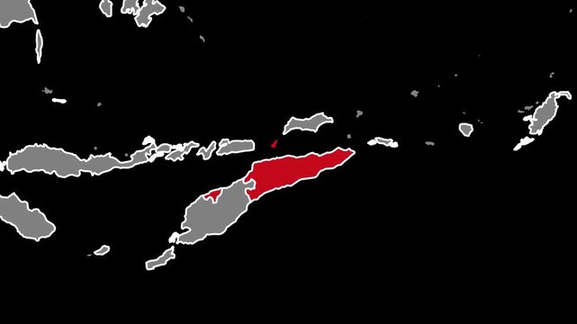 East Timor Map Animation