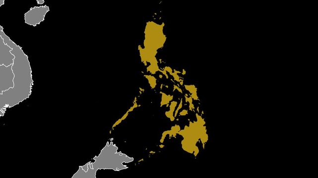 Philippines Map Animation