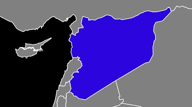 Syria Map Animation