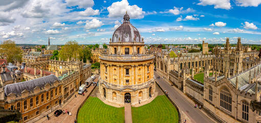 Oxford cityscape with Radcliffe Camera, UK