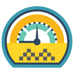 Digital Taxi Meter Icon