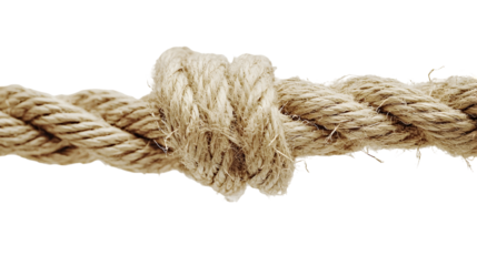 Close up of frayed rope representing struggle and resilience