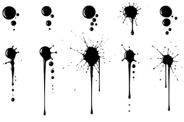 Ink Splash & Drop Brush Set