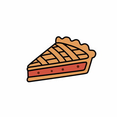 Delicious Pie Slice Vector Illustration for Dessert Lovers