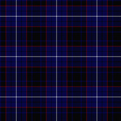 Blue, Red, Black, White Tartan Weave Pattern - Tile