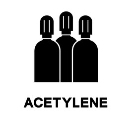 Acetylene Symbol Sign ,Vector Illustration, Isolate On White Background Label.EPS10