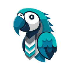 Stylized Vector Macaw