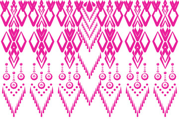 Seamless geometric pattern on a white background.Native American tribal fabric. Ethnic motif. tiles, picture books, rug, carpet, Patola saree. design vector for woven textile printing blanket fashion