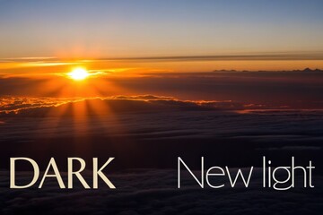 Golden Sunrise Breaking Over the Cloudy Horizon