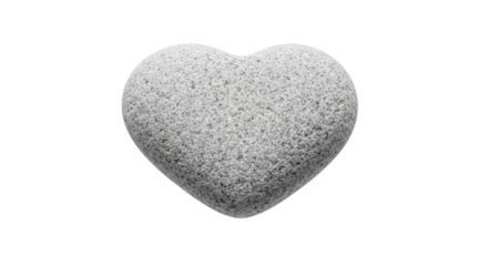 Textured stone heart on black, symbolizing love, resilience, and organic beauty in minimalist style.