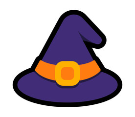 Vector witch hat icon.