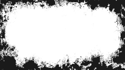 Grunge border texture . Grunge style frames are black on white background. Grunge frame Scratched grunge urban texture dust overlay distressed grainy abstract vector design on transparent background.