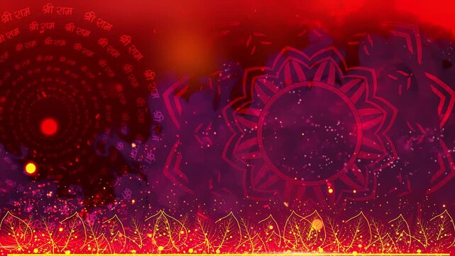 Hindu Devotional Background Animation Bhakti and Meditation Them