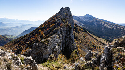 Vercors en Automne, les cr&ecirc;tes