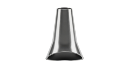 Metal pastry nozzle tip for cake decorating isolated PNG with Transparent Background