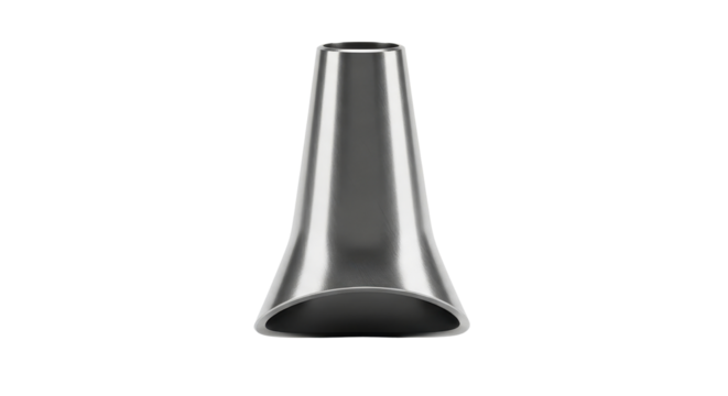 Metal pastry nozzle tip for cake decorating isolated PNG with Transparent Background