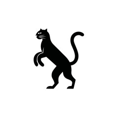 silhouette of a leopard logo
