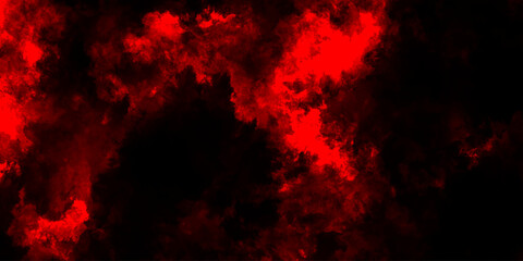 Dark red powder explosion cloud on black background. Abstract red and black grunge texture smoke. smoke fog misty texture overlay on dark black. paranormal red mystic smoke, clouds for movie.