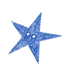 blue smiling star drawing doodle sparkle sparkling sketch 