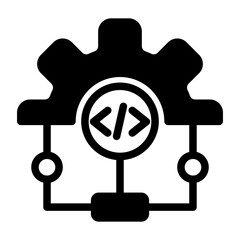 Programming Icon Isolated on Transparent Background. Programming and Software Development Vector Illustration for Web, App, and Technology Design