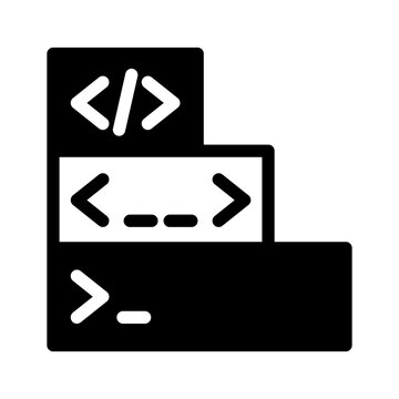 Running Code Icon Isolated on Transparent Background. Programming and Software Development Vector Illustration for Web, App, and Technology Design