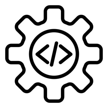 Programming Icon Isolated on Transparent Background. Programming and Software Development Vector Illustration for Web, App, and Technology Design