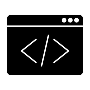Coding Icon Isolated on Transparent Background. Programming and Software Development Vector Illustration for Web, App, and Technology Design