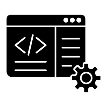 Coding Icon Isolated on Transparent Background. Programming and Software Development Vector Illustration for Web, App, and Technology Design