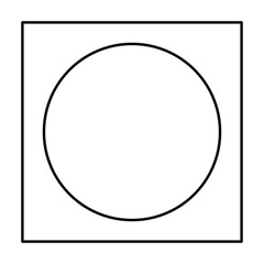 Circle in Square Shape Element