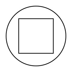Square in Circle Shape Element