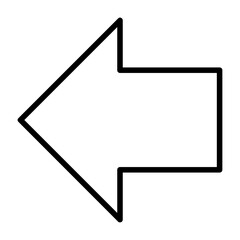 Left Arrow Shape Element