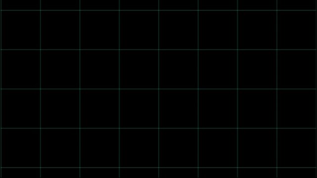 Animated a basic black grid pattern on a dark background for design and decoration 4k