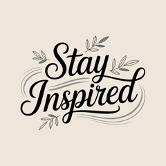 Hand lettered typography design 