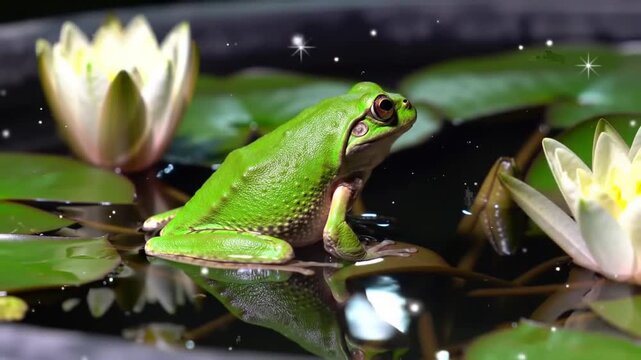 like on a flowering leaf